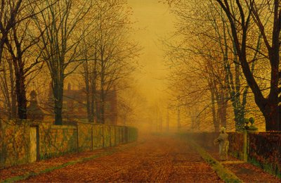 Resplandor vespertino de John Atkinson Grimshaw